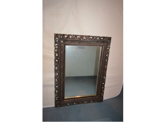 (#83) Carved Resin Mirror Framed