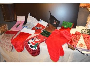 ((#20) Assortment Of Christmas Stockings