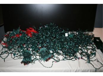 (#14a) 10  Strands  Of Christmas Lights Multi - Color