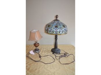 (#105) Tiffany Style Lamp 25'H