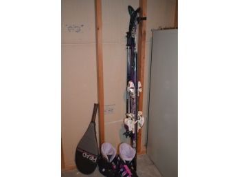 Skiis And Boots, Tennis Racket (see Details)