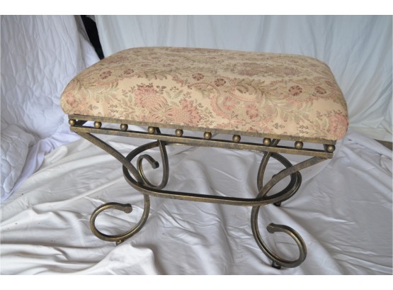 Foot Resting Stool With Iron Base