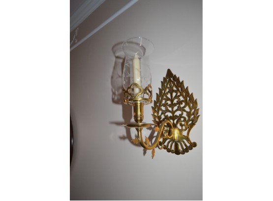 Brass Candle Sconce (1)