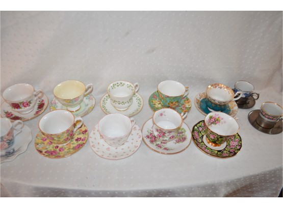 (#16) Tea Cup Set Royal Alber, Queens, Marlborought, Kent, Tara, Goebel