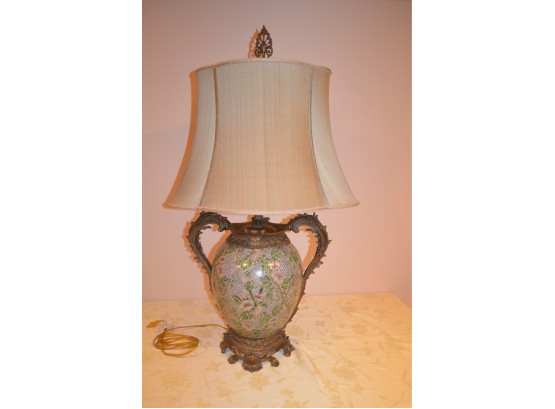 Castilian Ceramic With Brass Accent Lamp