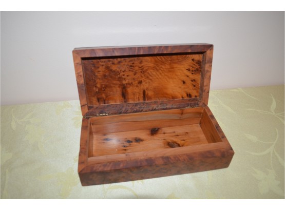 Burred Wood Covered Box