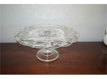 Glass Pedestal Plate 11'Round