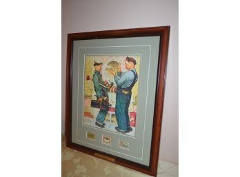 Norman Rockwell Framed Picture 18 X 22