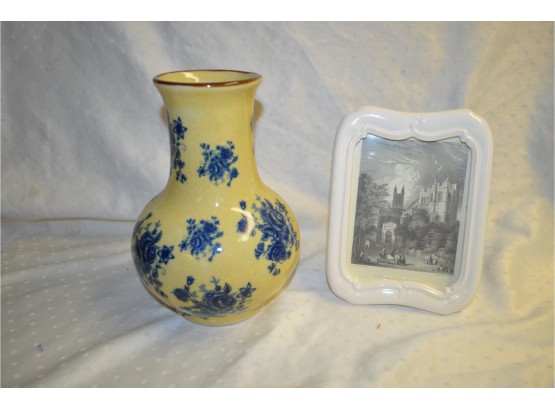 (#180) Asian Vase, Hallmark Picture Frame