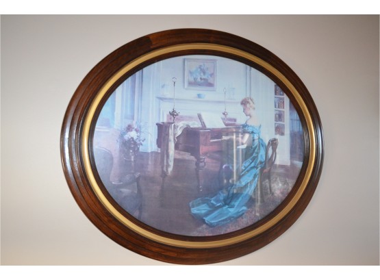 Oval Victorian Picture Wood Frame