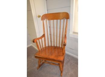 (#207) Old Pine Rocking Chair Nichols Stone Co. Mass