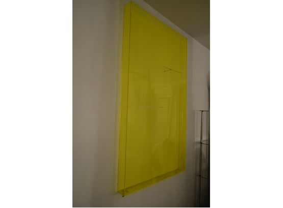 Yellow Aryclic Plexiglass Box