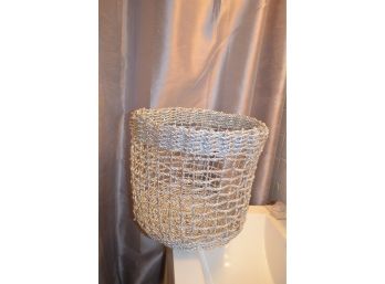Silver Basket With Area Rug 34' X 20'