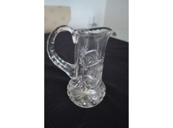 Glass Crystal Pitcher 6'H