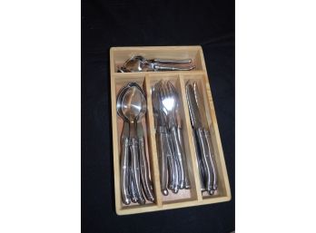 Stainless Laguiole  Service Of 6 / 24 Pieces