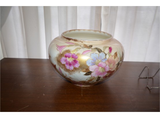 (#53) Antique Bonn Hand-painted Floral Vase