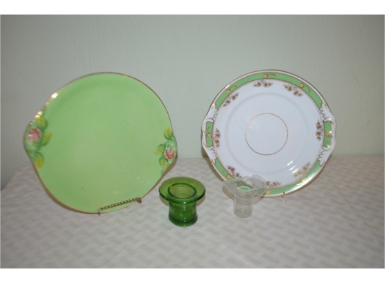 (#25) Green Decor Plates
