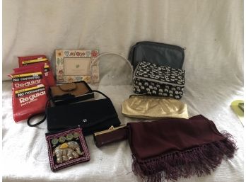 (#129a)  Evening Bags, Rolfs Wallet, Cosmetic Travel Bags, Scarf