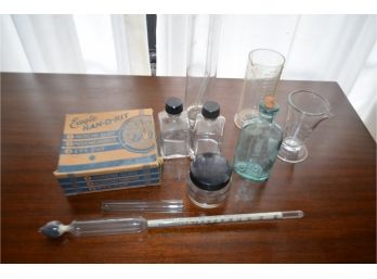 (#89) Vintage Measure Glasses, Proof & Tralle's Scale For Spirit