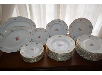 (#36) Hubschenreuther Selb Bavaria Germany China Dish Set 36 Pieces (see Details)