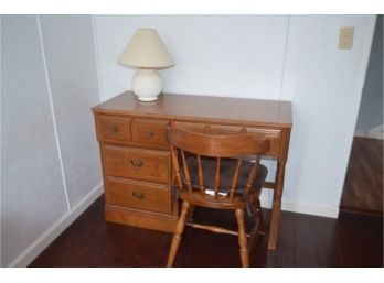 Heyward Wakerfield Desk, Chair And Lamp