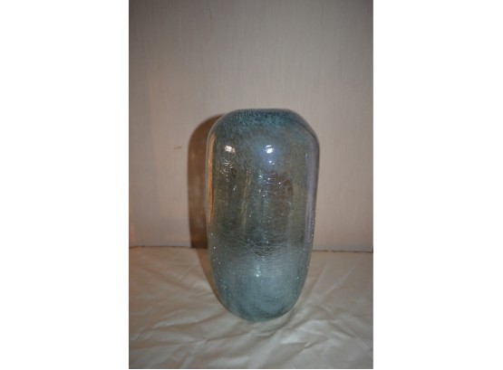 (#33) Crackle 12'H Bud Vase