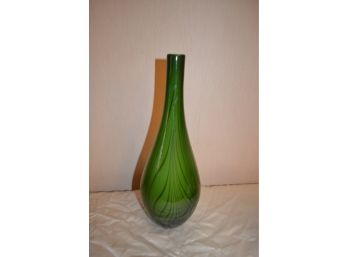 (#37) Green Tall Bud Vase 16'H