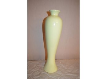 (#41) Ceramic Tall Vase 20'H (slight Chip On Bottom)
