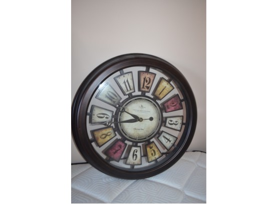 (#146) Large Wall Plastic Battery Operated Clock 22' Round