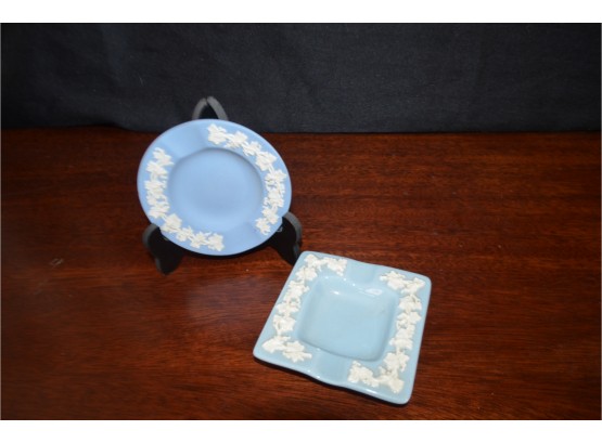 (#77) Wedgewood England Trinket Plate And Ash Tray