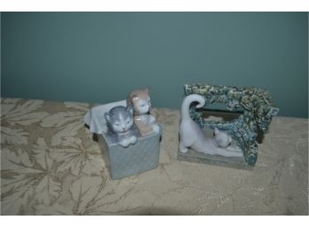 (#24) Lladro Cat And Nao Cat