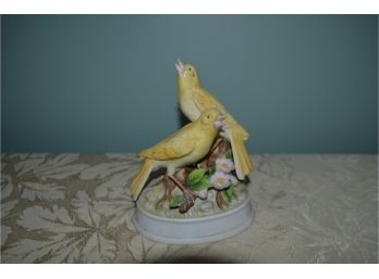 (#36) Gorham Porcelain Musical Bird 6.5'H