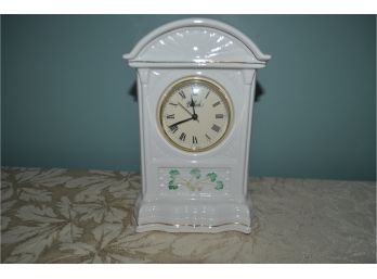 (#20) Belleek Mantle Clock Glenveigh