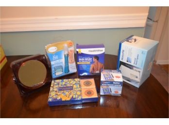 (#160) Toiletry Items (NEW Water Pick, Blood Pressure Monitor, L'Occitane Soup Set)