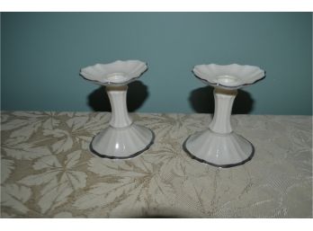 (#39) Pair Of Lenox Candle Stick Holders