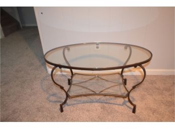 Metal And Glass Coffee Table Excellent