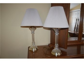 Table Lamps (2) 27'H