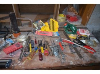 (#187) Assortment Of Tools On Work Bench
