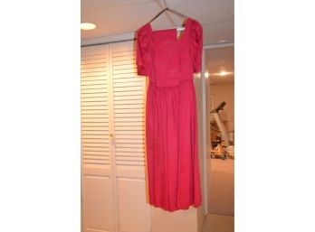 (#186) Vintage Laura Ashley Red Gown