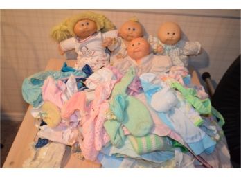 (#181) Cabbage Patch Dolls And Clothing / Baby Clothing
