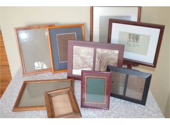 (#193) Assortment Of Wood Picture Frames
