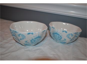 2 Small Serving Bowl 5'Round