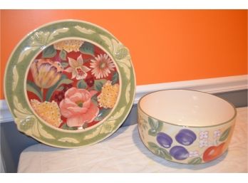 Serving Plater And Bowl