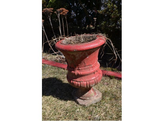 (#125) Cement Planter Was Repaired - See Details