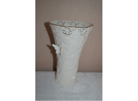 (#1) Lenox Butterfly And Lace Vase 10 1/2' H