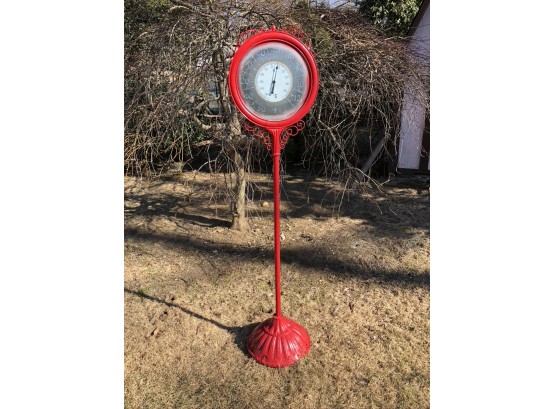 (#39)  Painted Free Stand Weather Vain -not Working Decorative