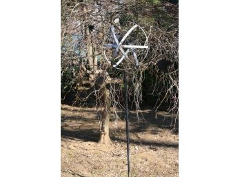 (#40) Garden  Armillary Sphere  With Pole - 30 (w) X 60' Tall -