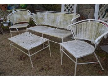 Vintage Metal Seating Set (4 Pieces) - See Details