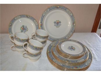 (#16) Lenox Autumn China - Dinner (5), Cake (4), Butter (4), Cups (6) - Excellent