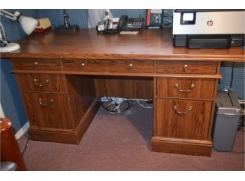 Home Office Desk 2 File Drawers - See Details